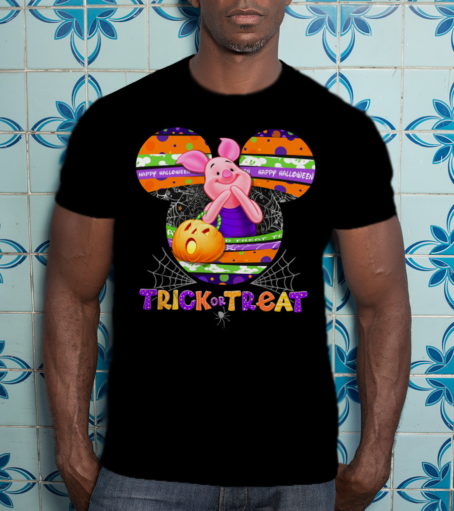 Happy Halloween Piglet Trick Or Treat T-Shirt