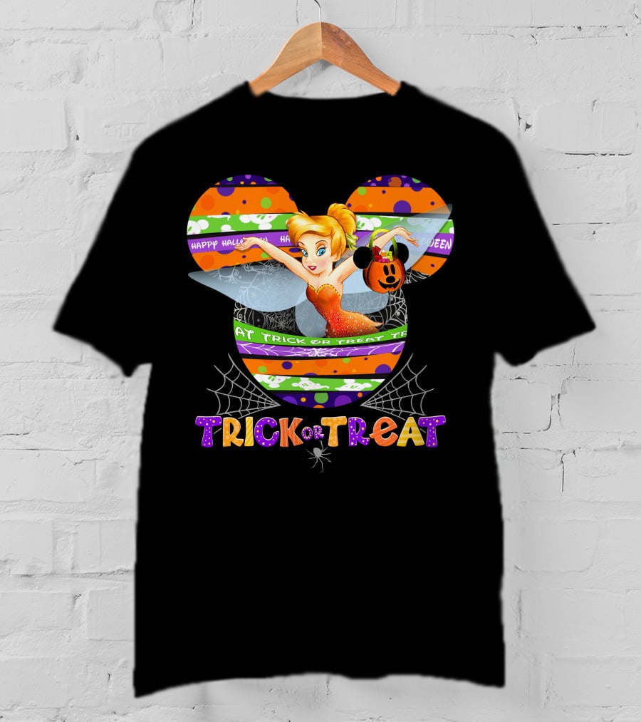 Tinker Bell Happy Halloween Trick Or Treat T-Shirt