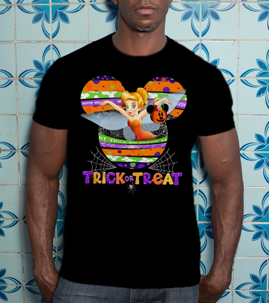 Tinker Bell Happy Halloween Trick Or Treat T-Shirt