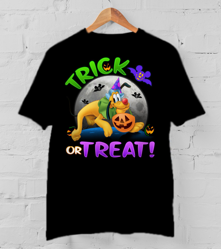 Trick Or Treat Pluto Halloween Disney T-Shirt
