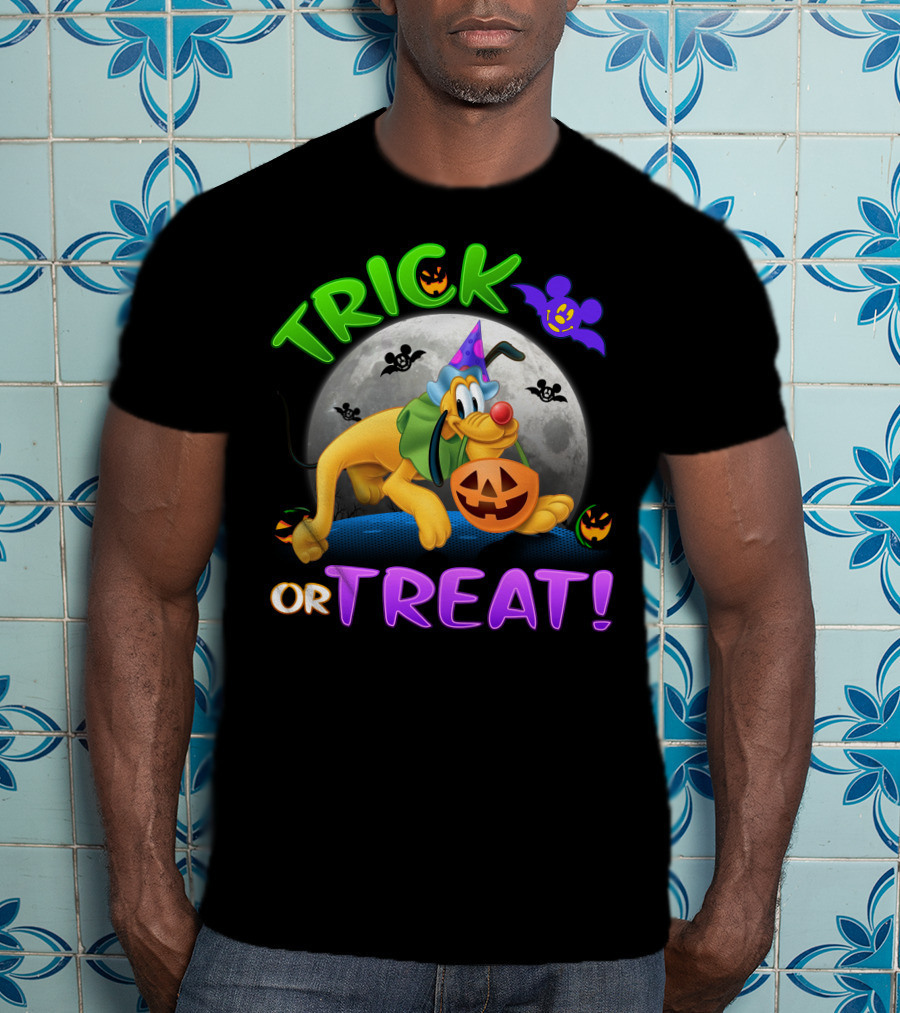 Trick Or Treat Pluto Halloween Disney T-Shirt
