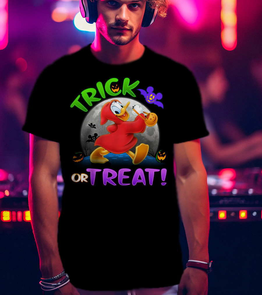 Trick Or Treat Donald Duck Halloween Disney T-Shirt