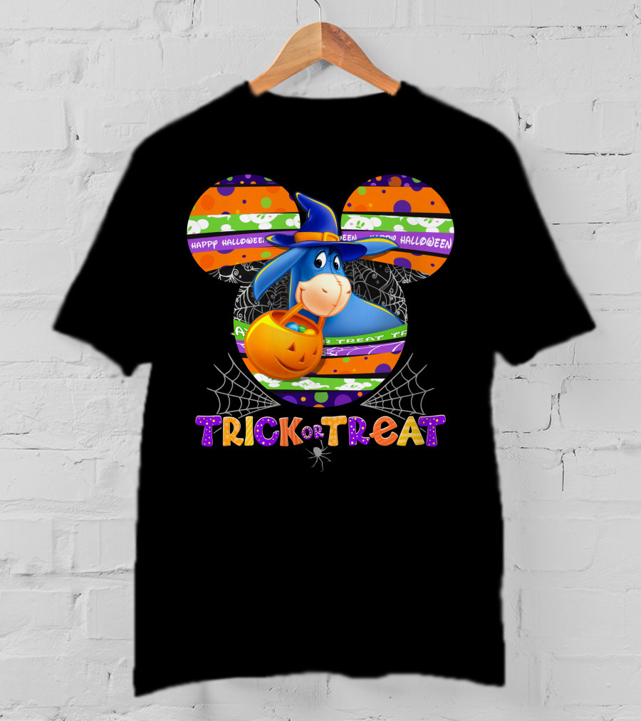 Eeyore Trick Or Treat Halloween Disney Mickey Ears T-Shirt