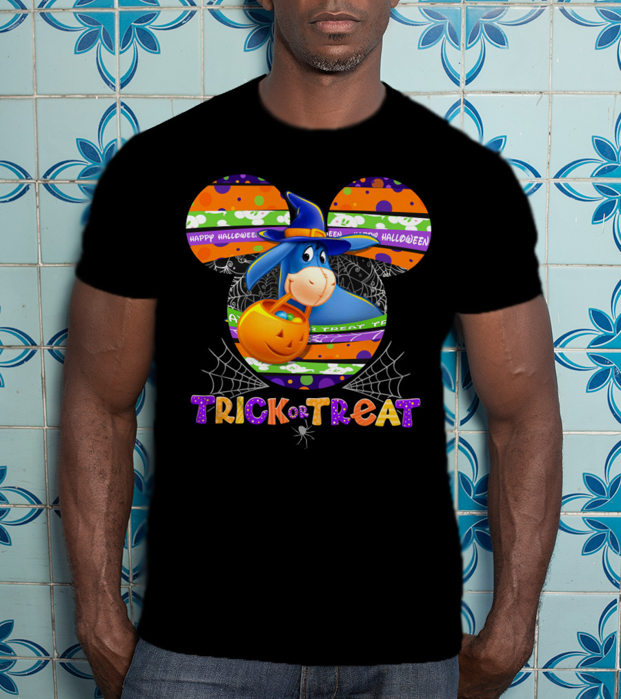 Eeyore Trick Or Treat Halloween Disney Mickey Ears T-Shirt