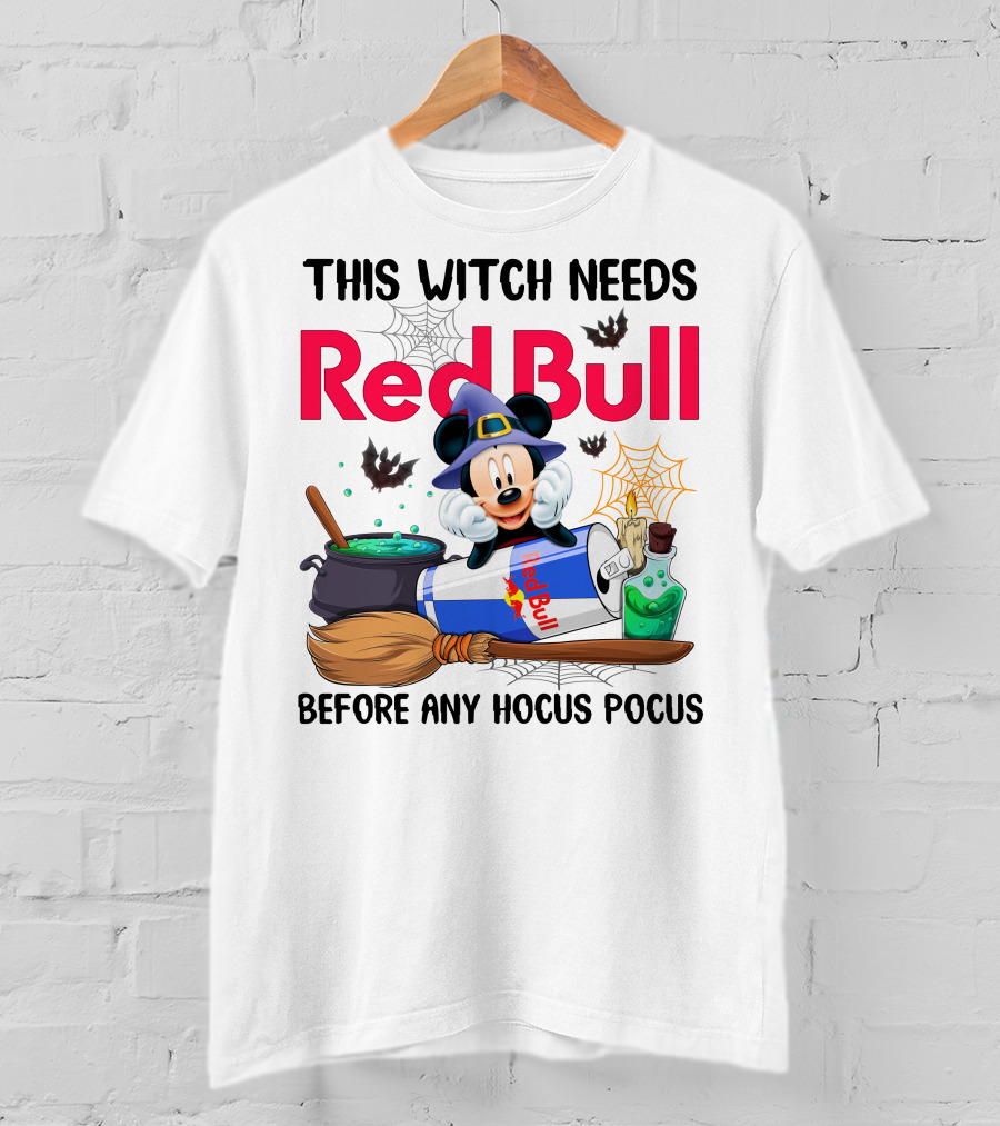 This Witch Needs Red Bull Before Any Hocus Pocus T-Shirt
