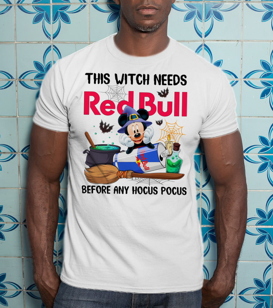 This Witch Needs Red Bull Before Any Hocus Pocus T-Shirt
