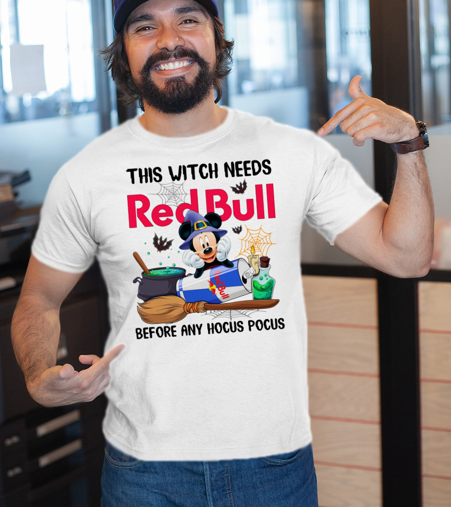 This Witch Needs Red Bull Before Any Hocus Pocus T-Shirt
