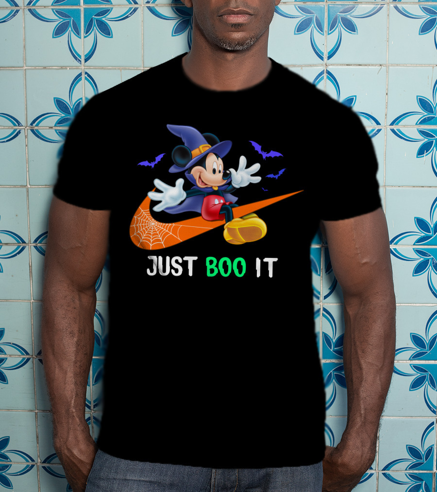JUST BOO IT Mickey Witch Halloween T-Shirt