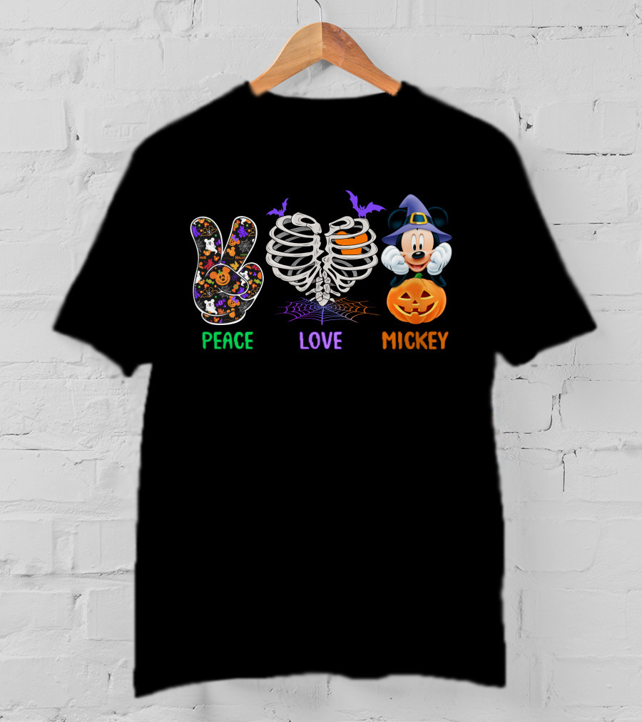 Peace Love Mickey Halloween Magic T-Shirt