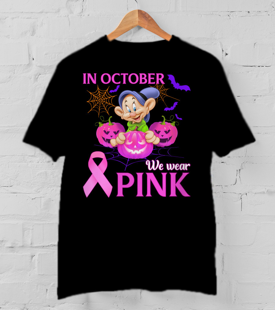 In October We Wear Pink Dopey T-Shirt