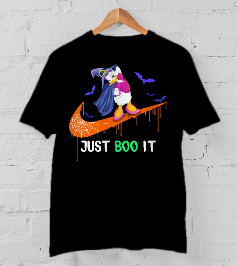 Daisy Witch Just Boo It Halloween Nike Style T-Shirt