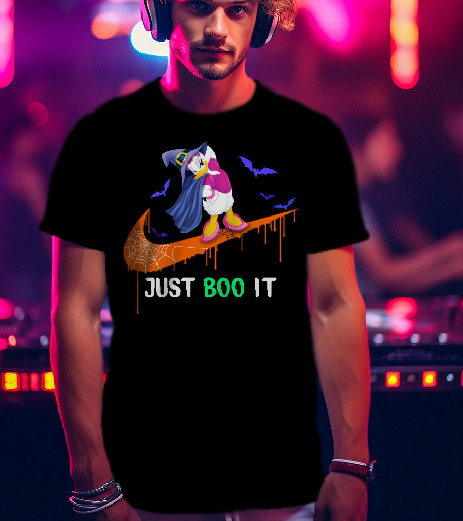 Daisy Witch Just Boo It Halloween Nike Style T-Shirt