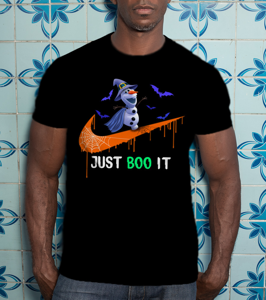 Just Boo It Olaf Nike Halloween Bats T-Shirt