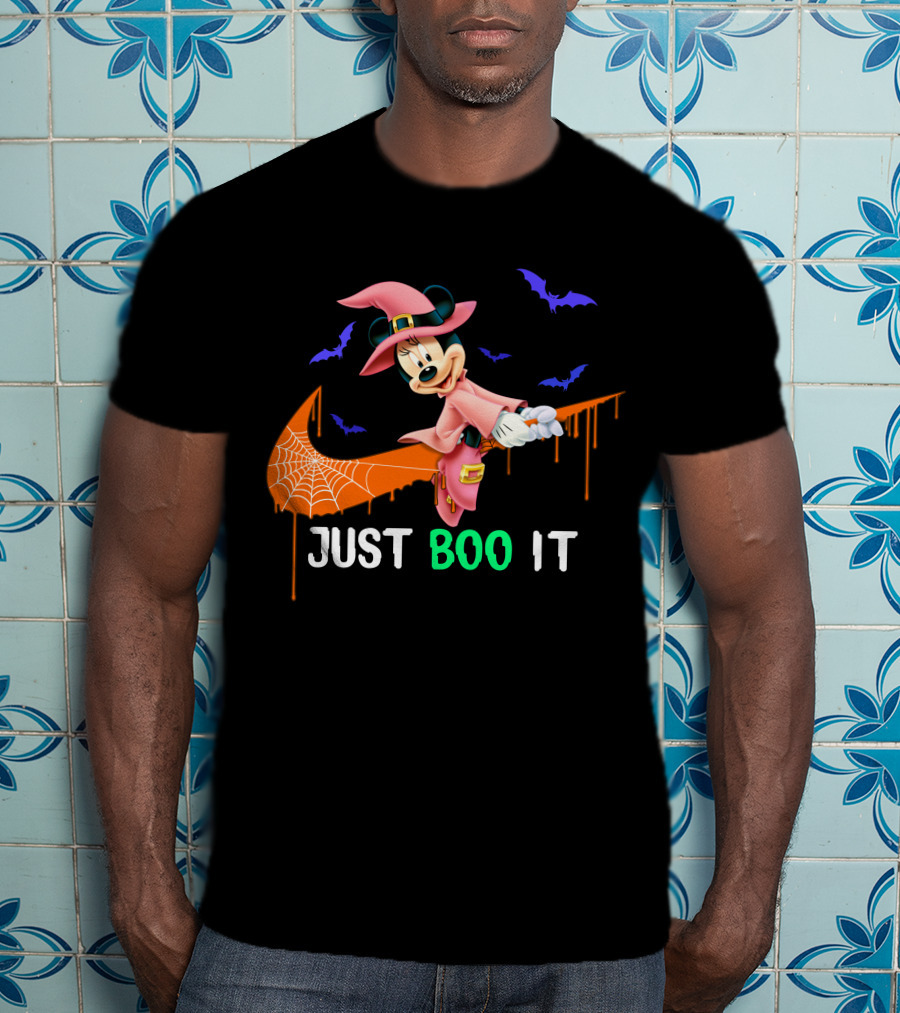 Just Boo It Minnie Halloween Witch Nike T-Shirt