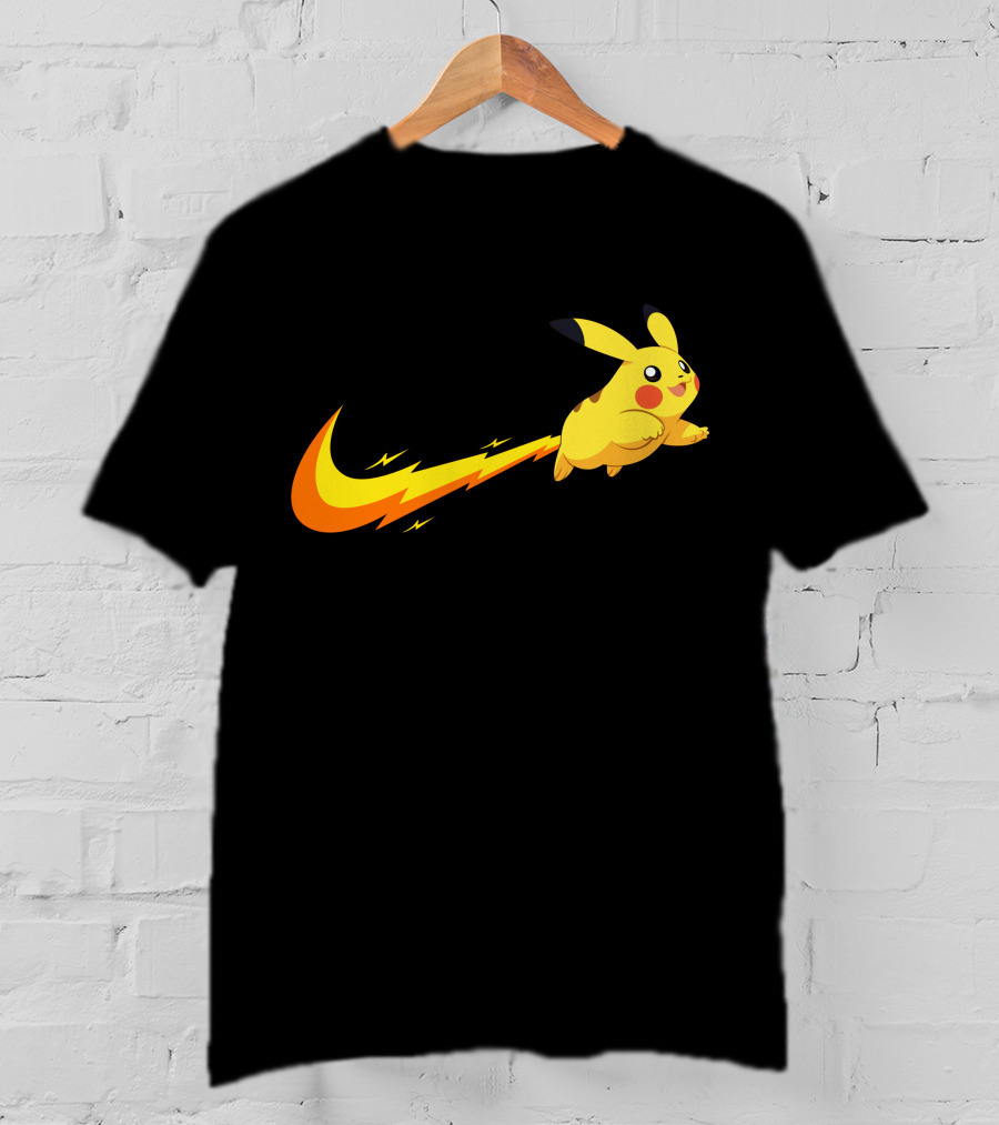 Pikachu Lightning Bolt Power Jump T-Shirt