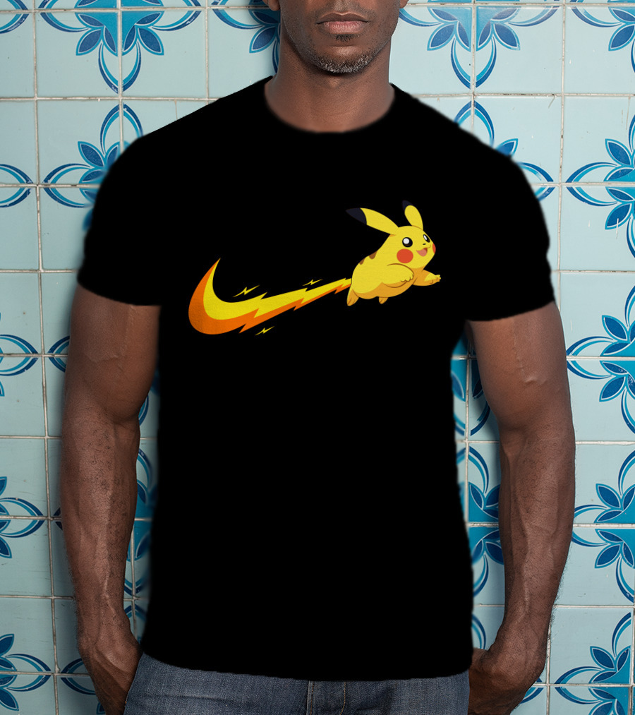 Pikachu Lightning Bolt Power Jump T-Shirt
