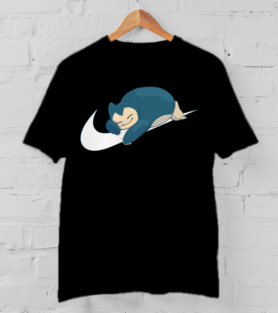 Snorlax Sleeping On Swoosh T-Shirt