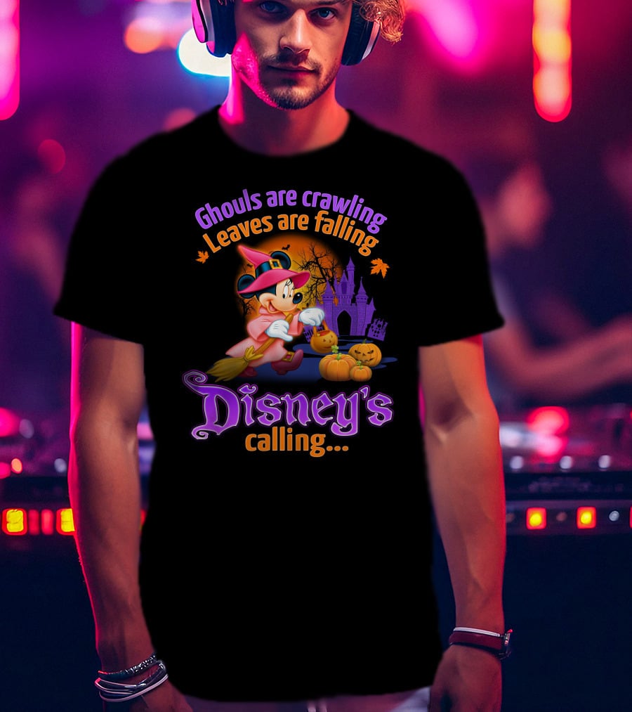 Ghouls Are Crawling Leaves Are Falling Disney's Calling Minnie T-Shirt