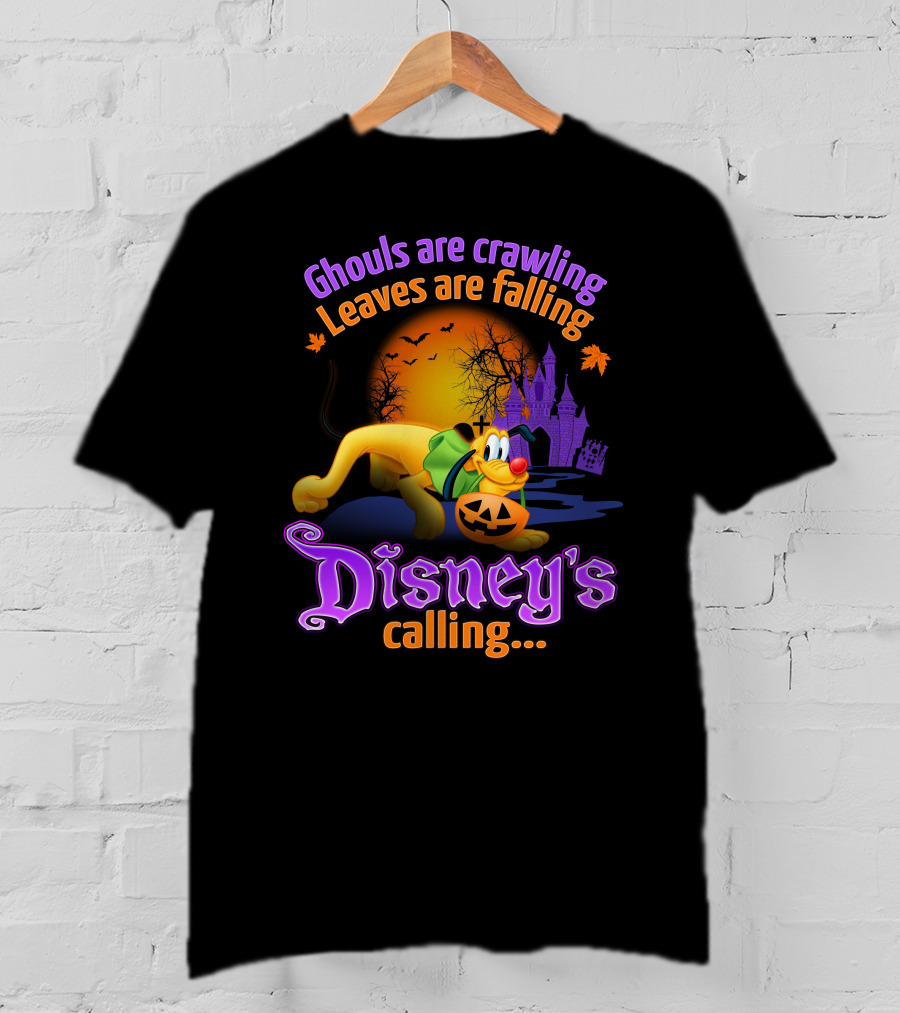 Ghouls Are Crawling Disney's Calling Pluto Halloween T-Shirt