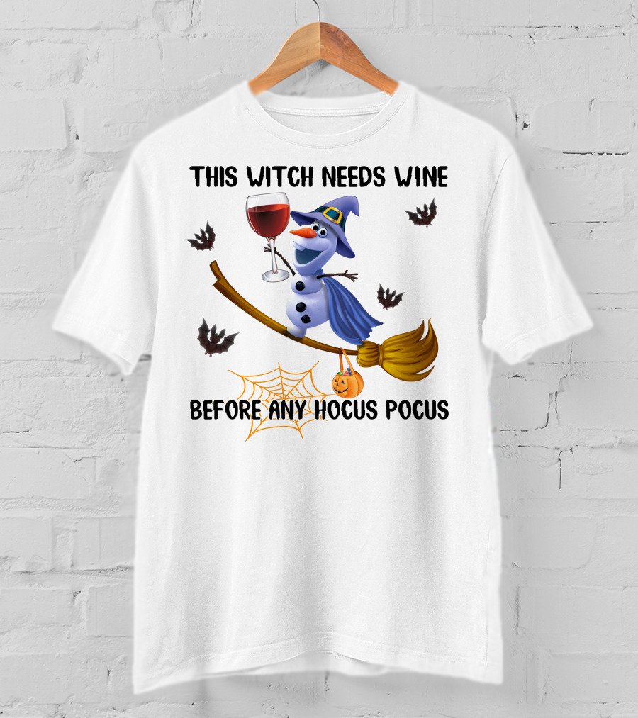 This Witch Needs Wine Before Any Hocus Pocus T-Shirt