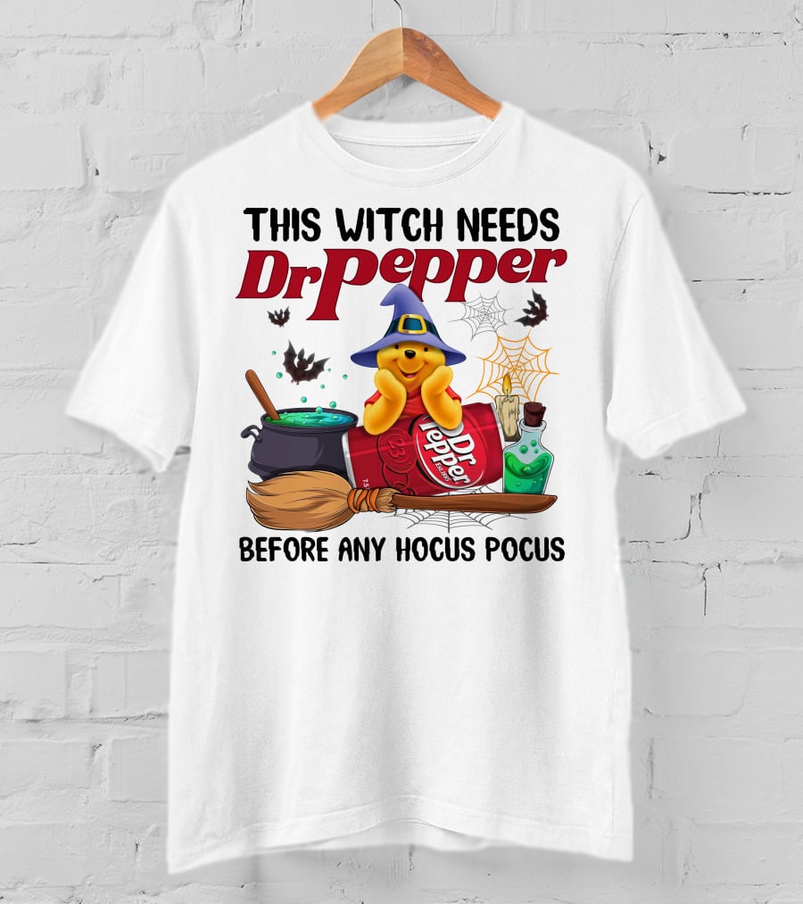 This Witch Needs Dr Pepper Before Any Hocus Pocus Pool T-Shirt