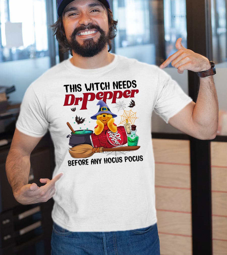 This Witch Needs Dr Pepper Before Any Hocus Pocus Pool T-Shirt