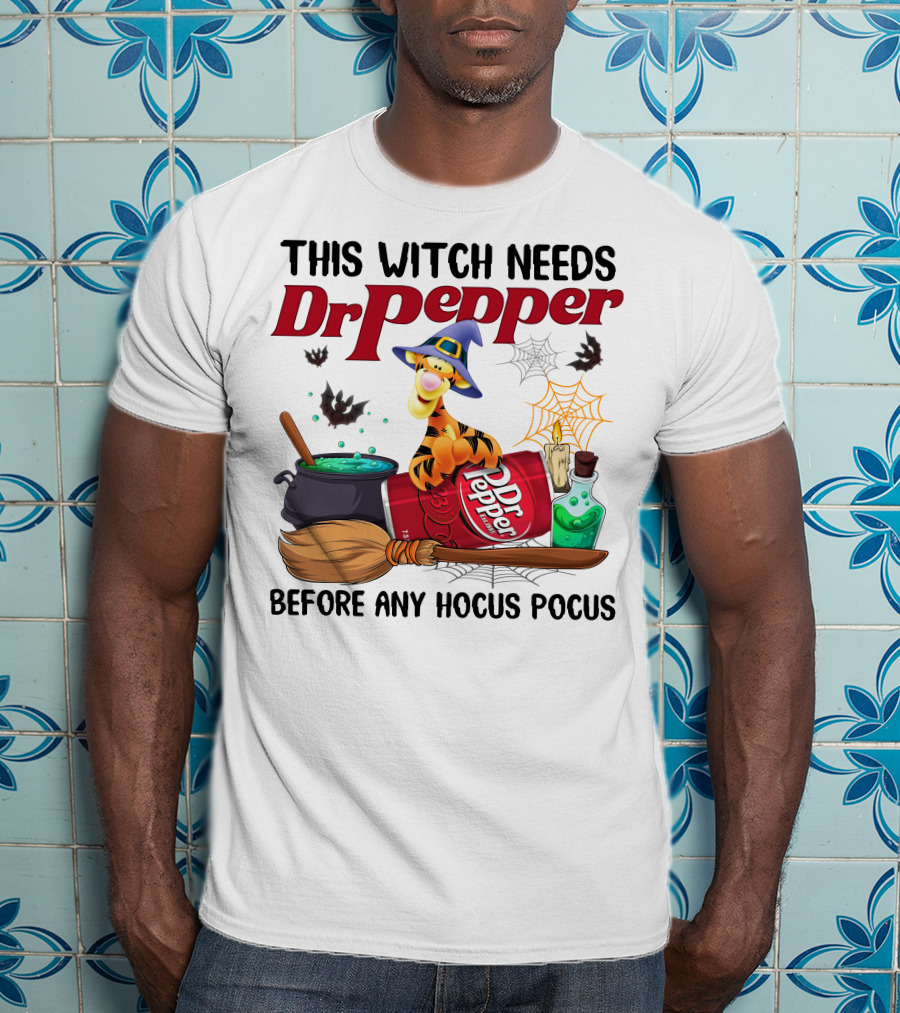 This Witch Needs Dr Pepper Before Any Hocus Pocus T-Shirt