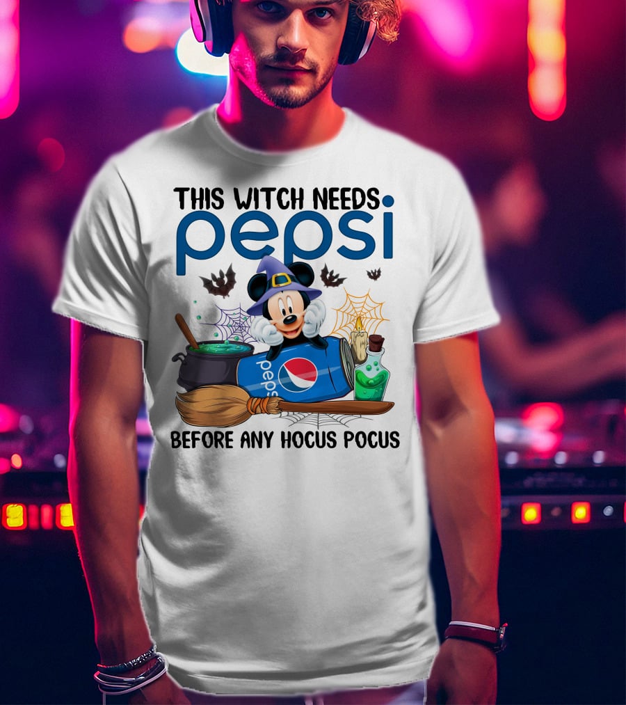 This Witch Needs Pepsi Before Any Hocus Pocus T-Shirt