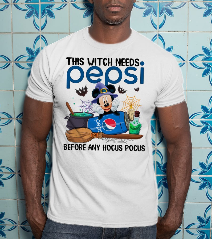 This Witch Needs Pepsi Before Any Hocus Pocus T-Shirt