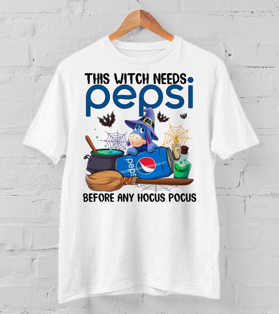This Witch Needs Pepsi Before Any Hocus Pocus Eeyore T-Shirt