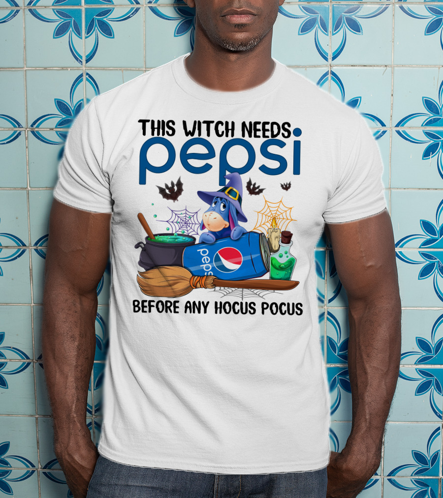 This Witch Needs Pepsi Before Any Hocus Pocus Eeyore T-Shirt
