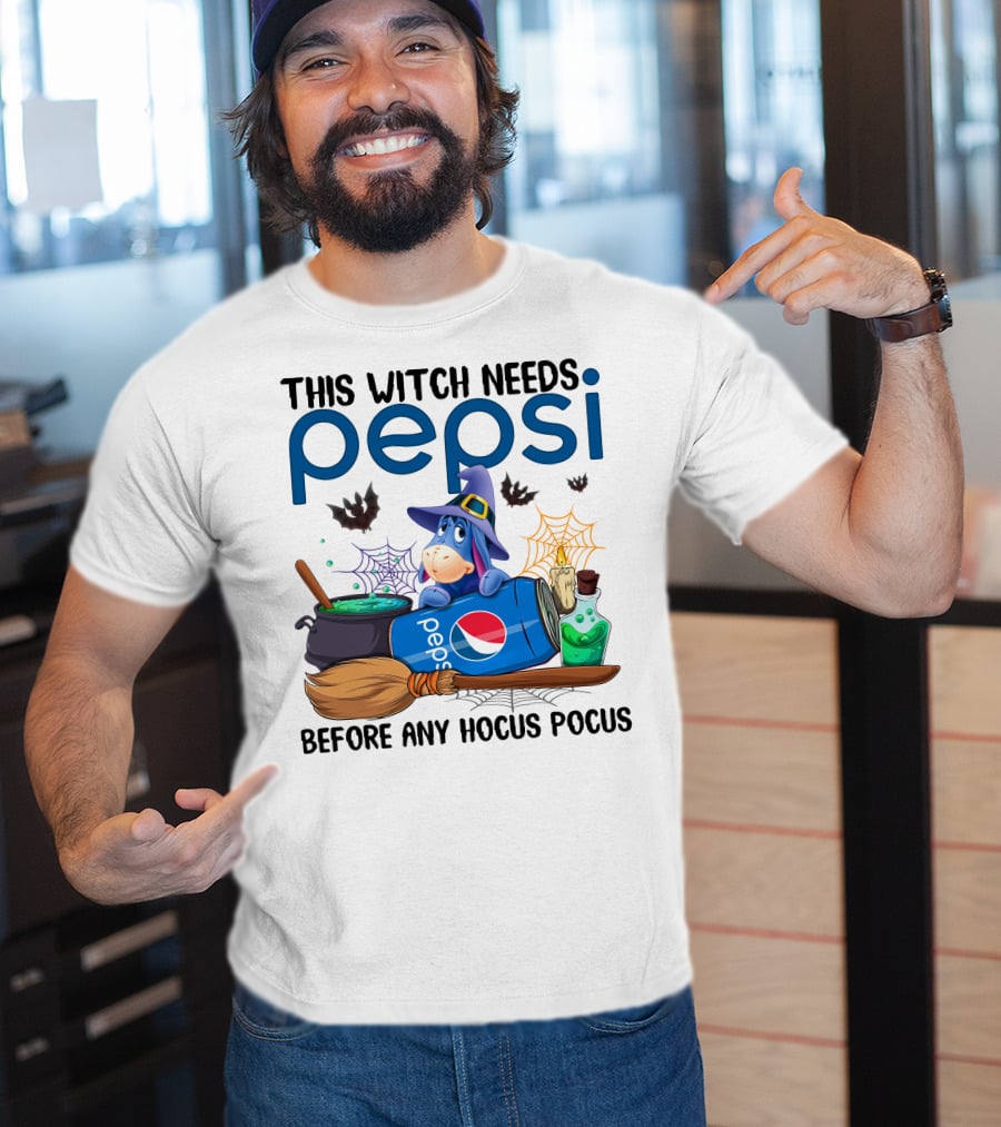 This Witch Needs Pepsi Before Any Hocus Pocus Eeyore T-Shirt