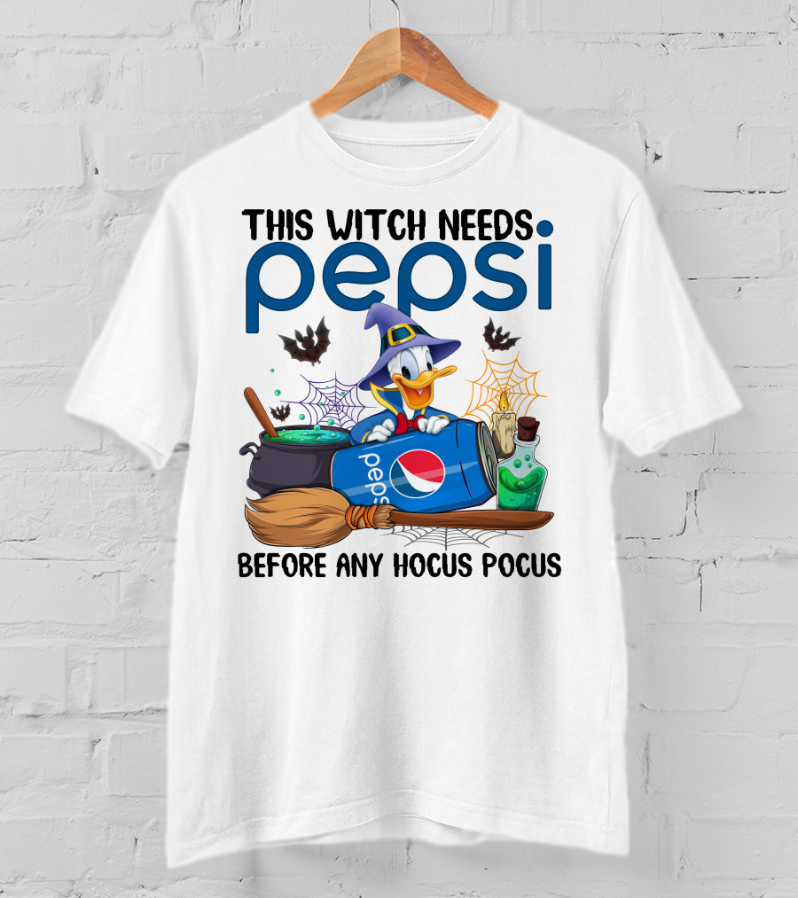 This Witch Needs Pepsi Donald Before Any Hocus Pocus T-Shirt
