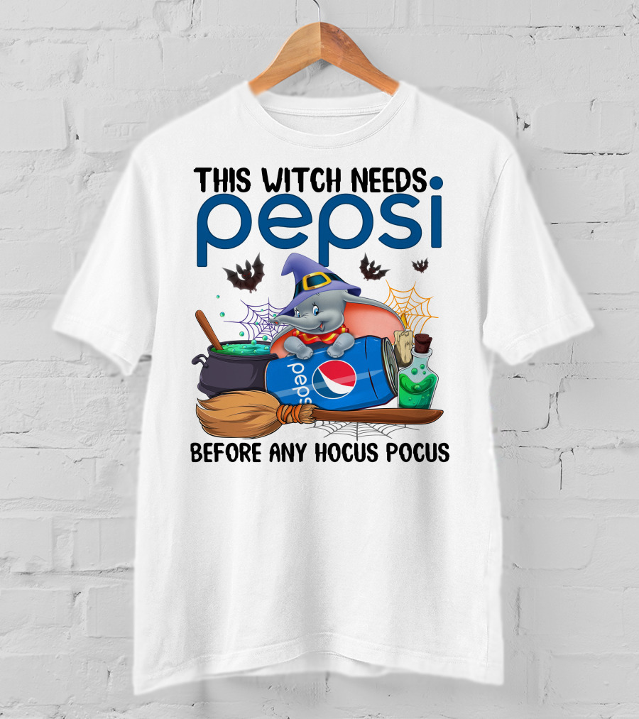 This Witch Needs Pepsi Dumbo Before Any Hocus Pocus T-Shirt
