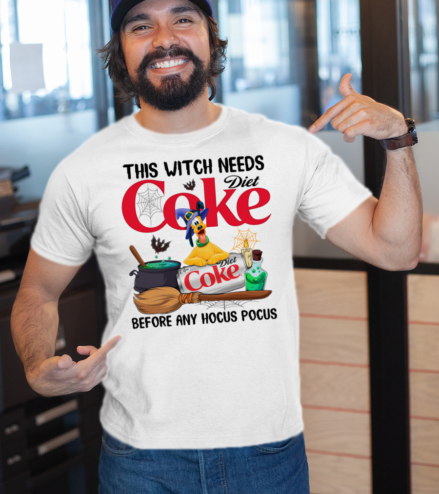 This Witch Needs Diet Coke Before Any Hocus Pocus Pluto T-Shirt