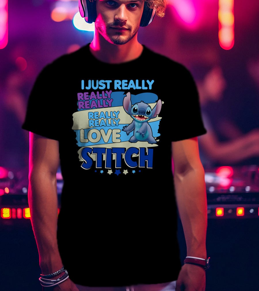 I Just Really Really Really Really Love Stitch T-Shirt