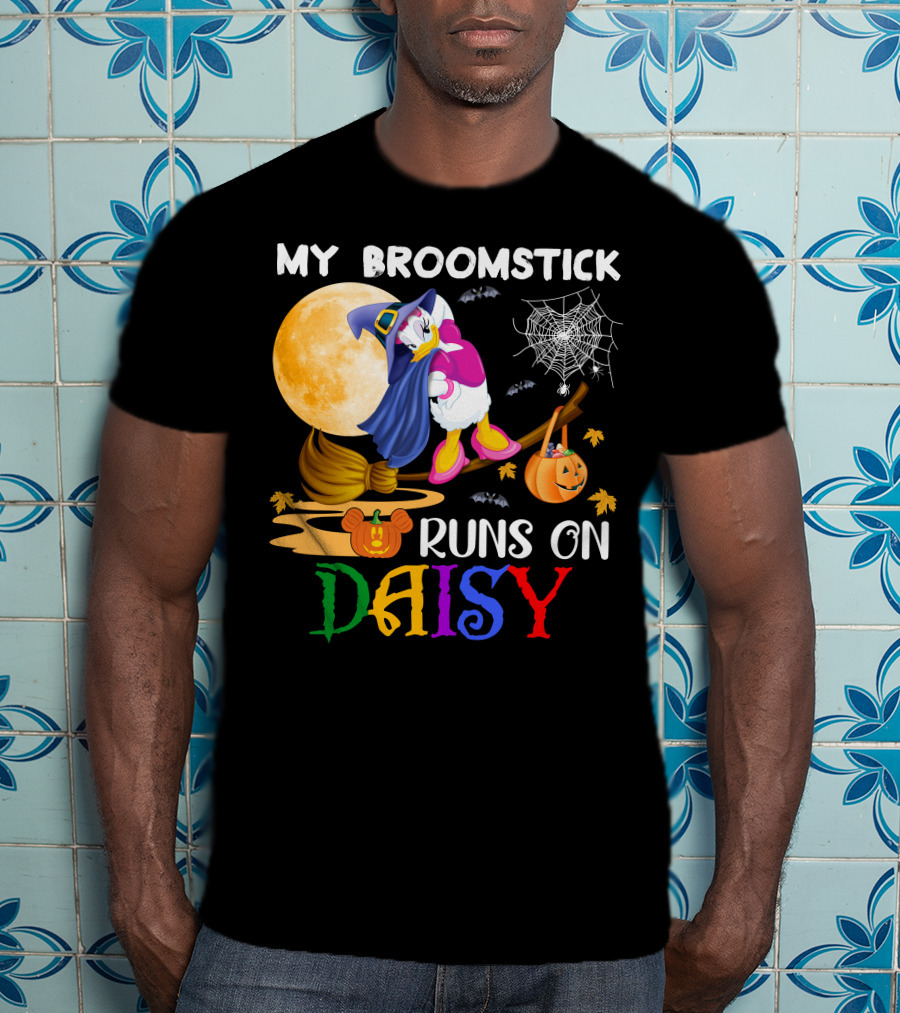 My Broomstick Runs On Daisy T-Shirt
