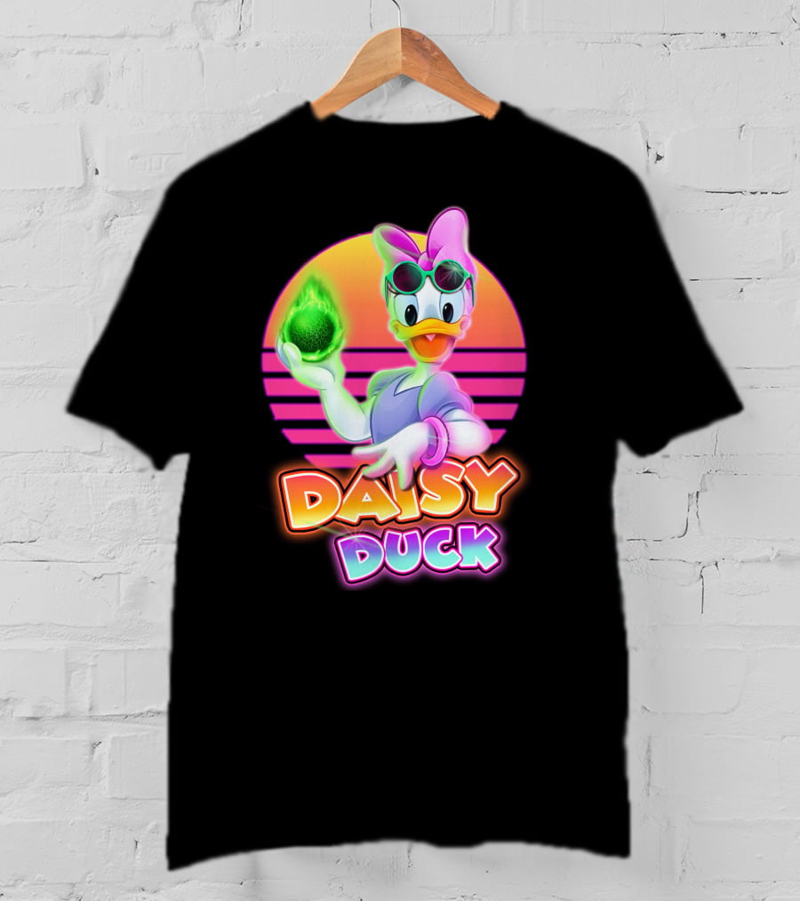 Daisy Duck Neon Retro Glow T-Shirt