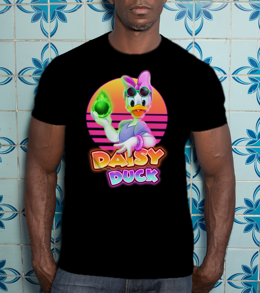Daisy Duck Neon Retro Glow T-Shirt