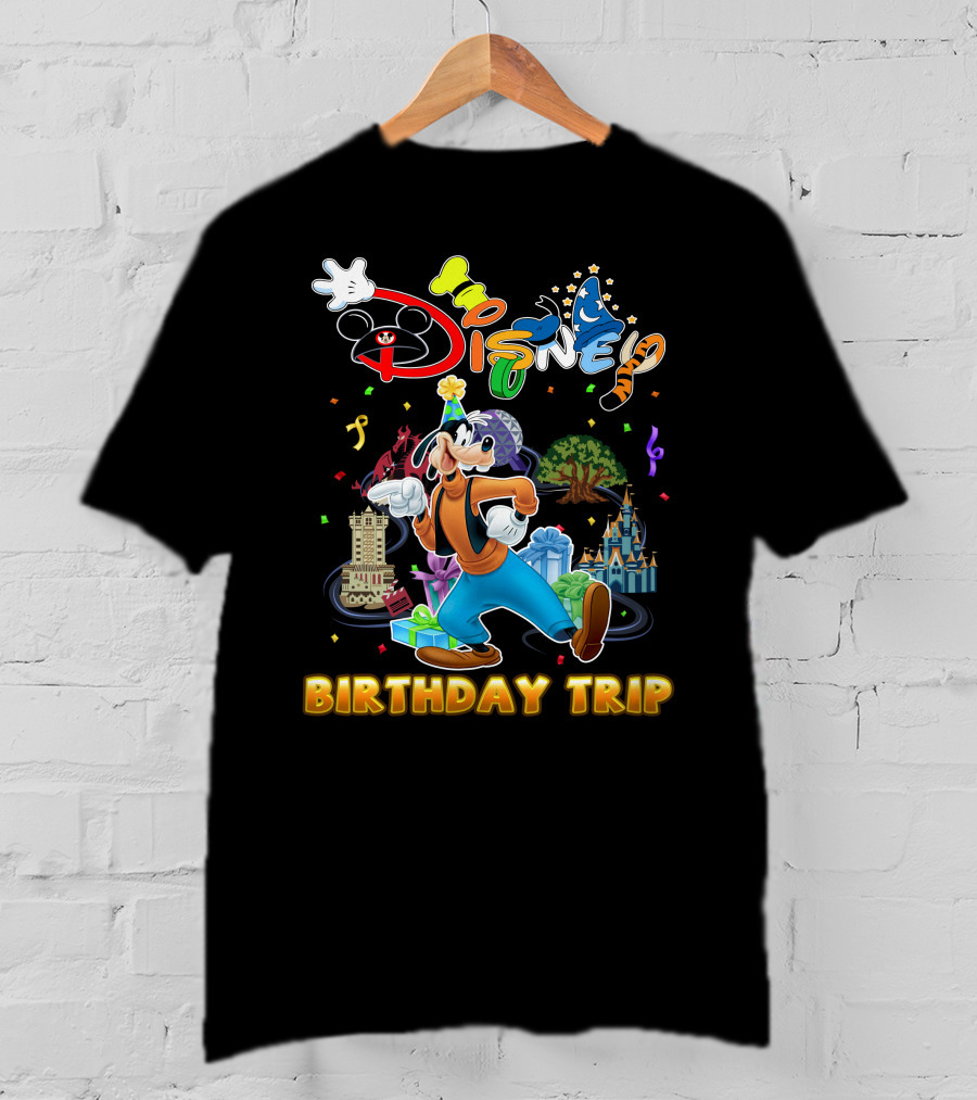 Disney Goofy Birthday Trip Adventure T-Shirt