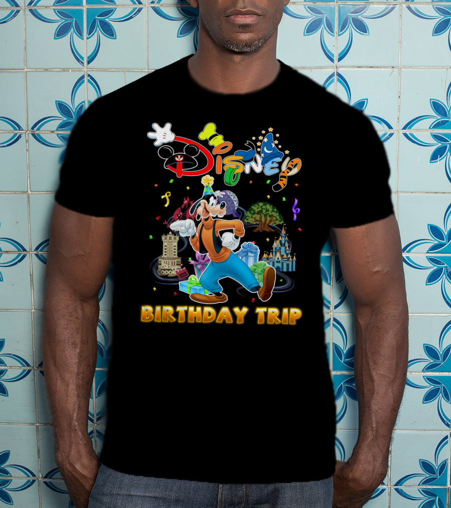 Disney Goofy Birthday Trip Adventure T-Shirt