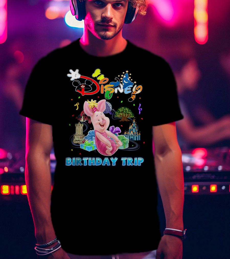 Disney Piglet Birthday Trip T-Shirt
