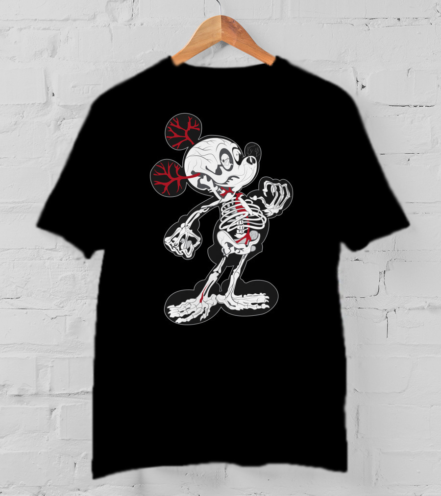 Dn 15 Skeletal X-Ray Mouse Anatomy T-Shirt