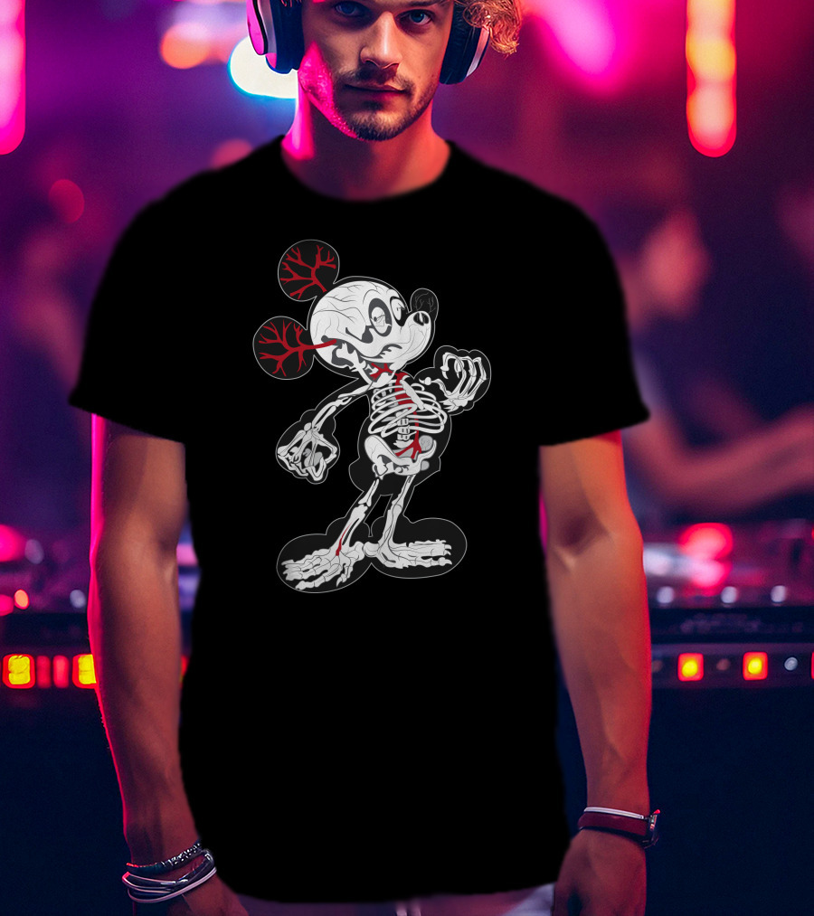Dn 15 Skeletal X-Ray Mouse Anatomy T-Shirt