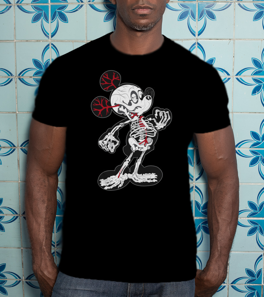 Dn 15 Skeletal X-Ray Mouse Anatomy T-Shirt