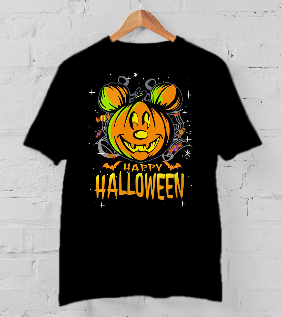 Mickey Pumpkin Happy Halloween T-Shirt