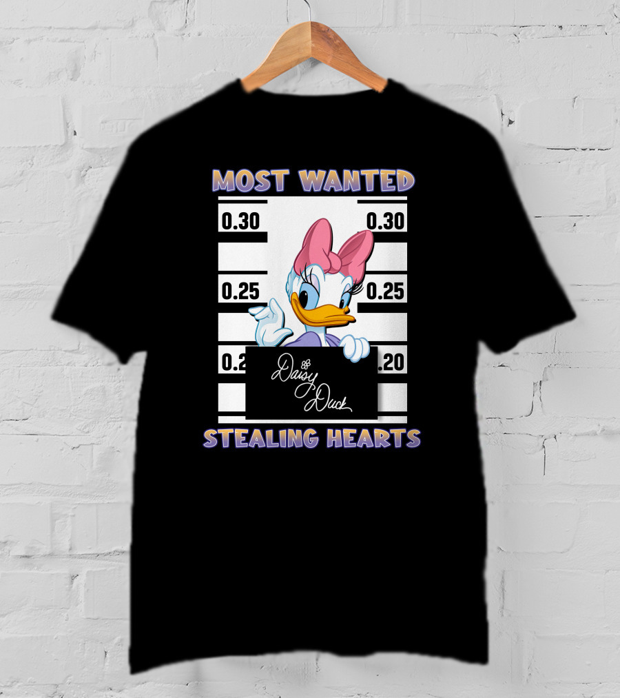 Most Wanted Daisy Duck Stealing Hearts T-Shirt
