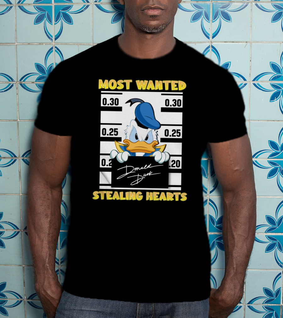 Most Wanted Donald Duck Stealing Hearts T-Shirt
