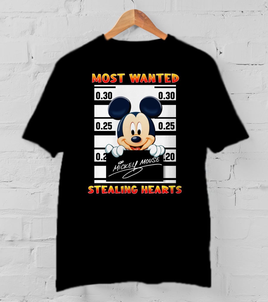 Most Wanted Mickey Mouse Stealing Hearts T-Shirt