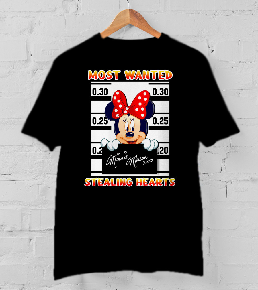 Most Wanted Minnie Mouse Stealing Hearts T-Shirt